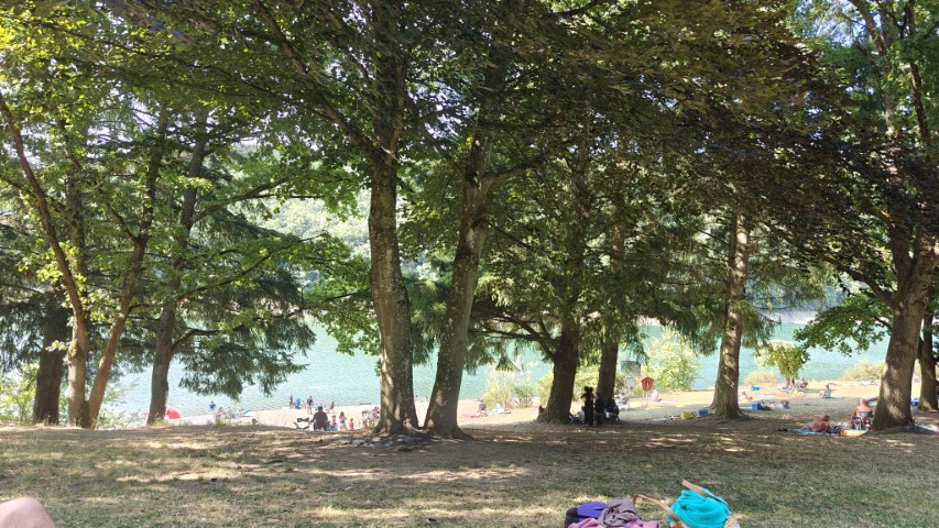 stuwdam bij Esch-sur-Sûre in Luxemburg